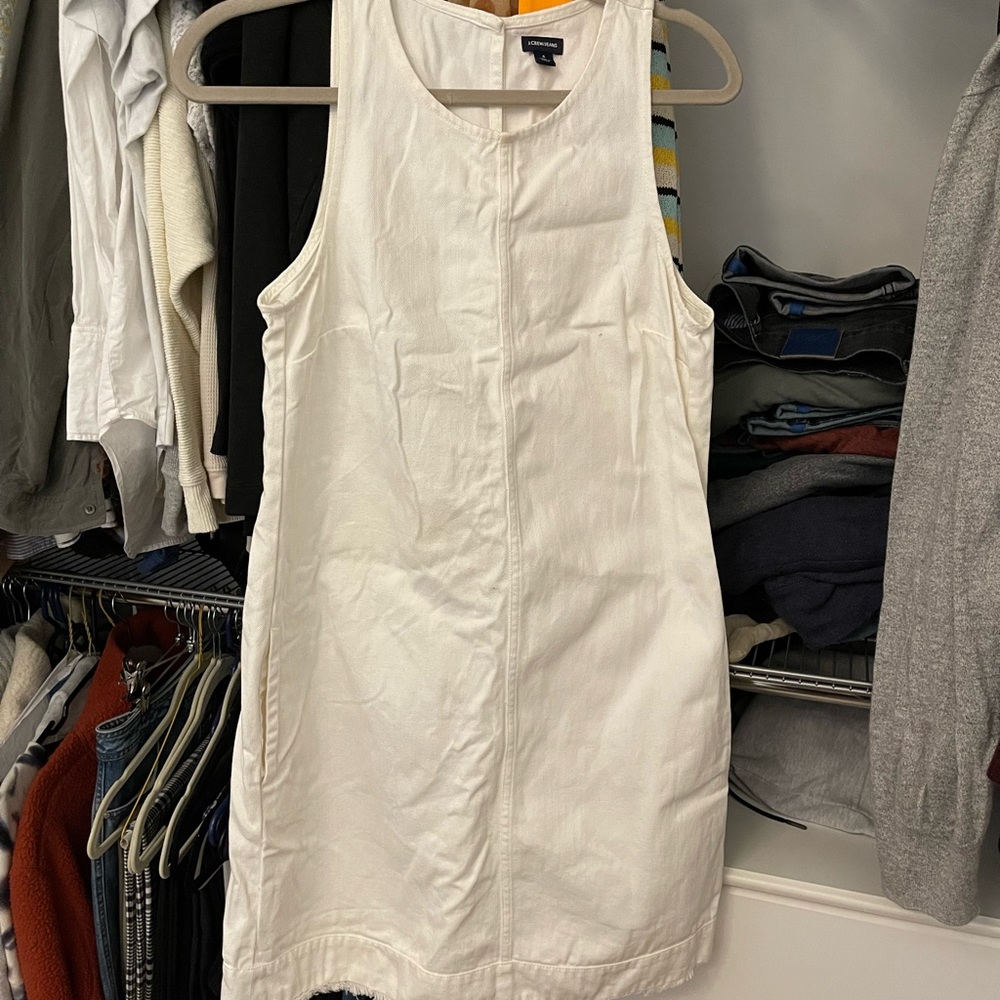 White denim dress